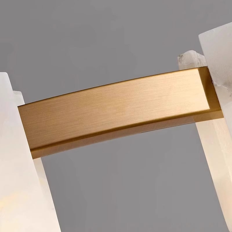 Trinidad Rhombus Alabaster Chandelier