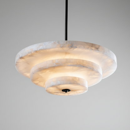 Vara Alabaster Round Chandelier