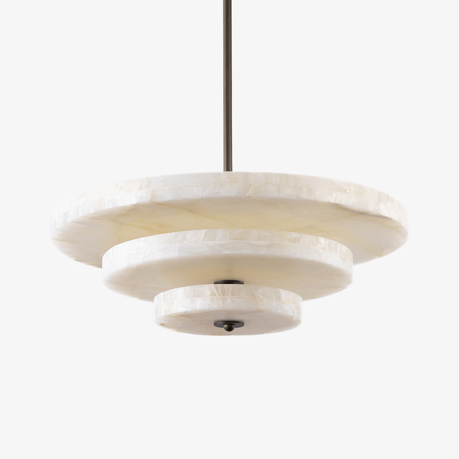 Vara Alabaster Round Chandelier