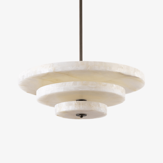 Vara Alabaster Round Chandelier