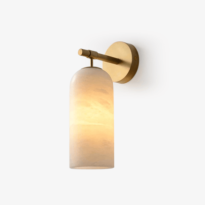 Alabaster Pillar Wall Sconce
