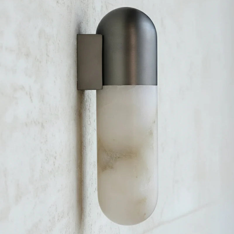 Capsule Alabaster Sconce