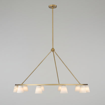 Mina Alabaster Round Chandelier
