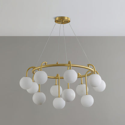 Mayton Alabaster Round Chandelier