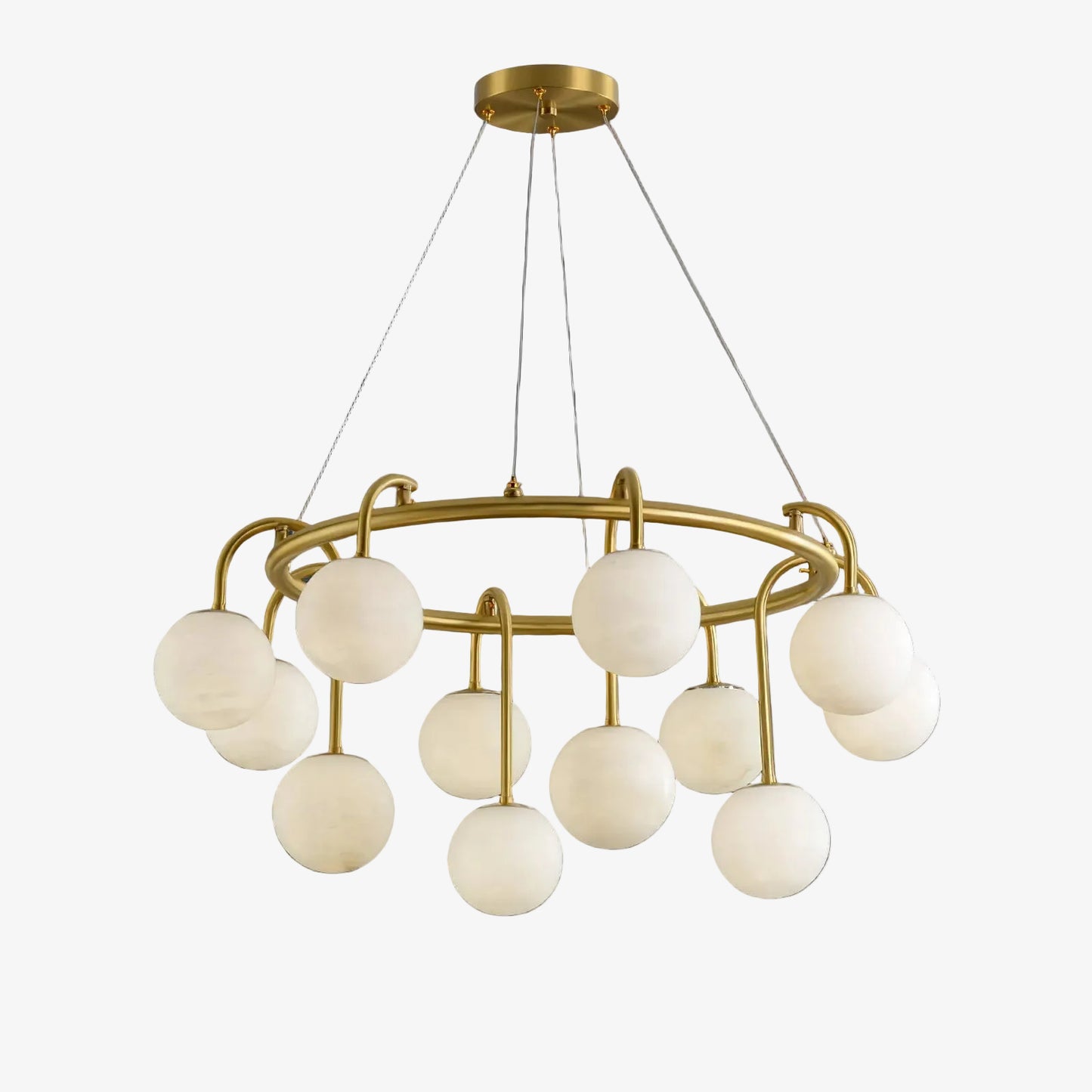 Mayton Alabaster Round Chandelier