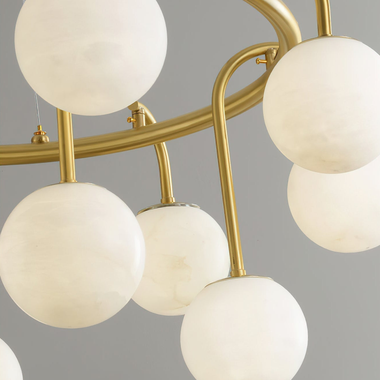 Mayton Alabaster Round Chandelier