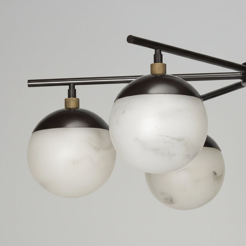 Metro Alabaster 6 Light Chandelier