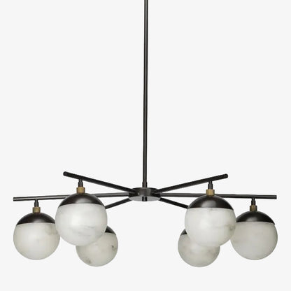 Metro Alabaster 6 Light Chandelier