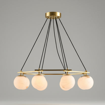 Mira Alabaster Round Chandelier