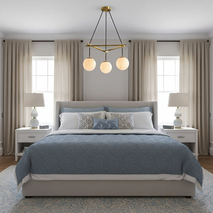 Mira Alabaster Round Chandelier