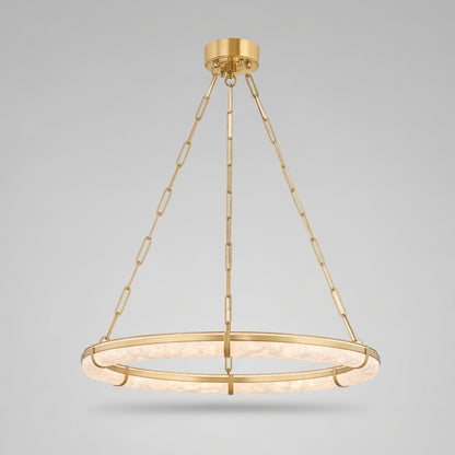 Senett Alabaster Round Chandelier