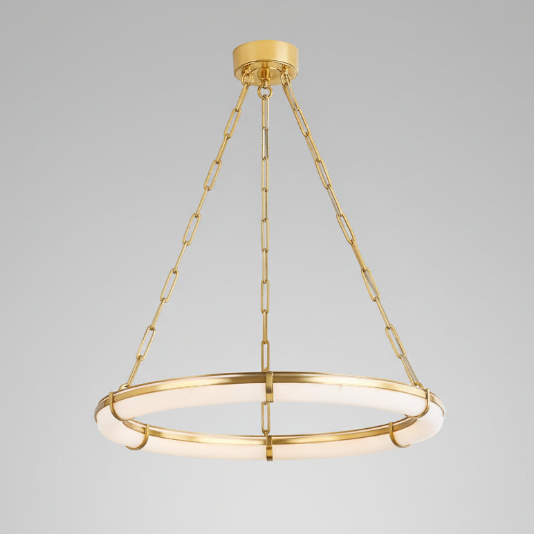 Senett Alabaster Round Chandelier