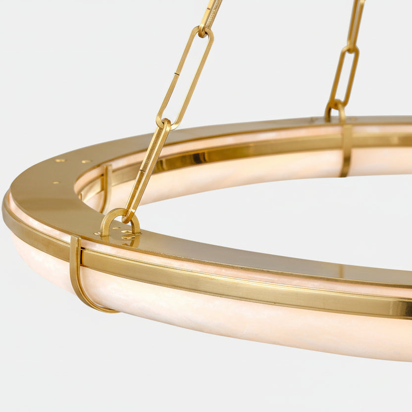 Senett Alabaster Round Chandelier