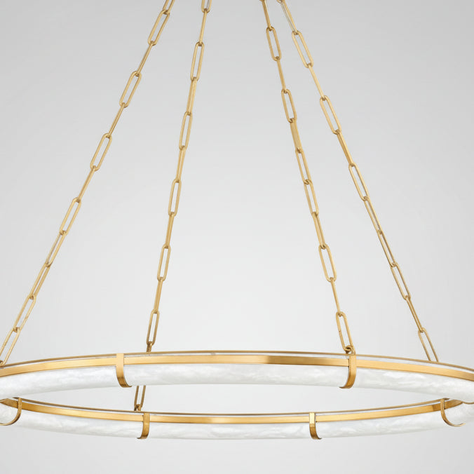 Senett Alabaster Round Chandelier