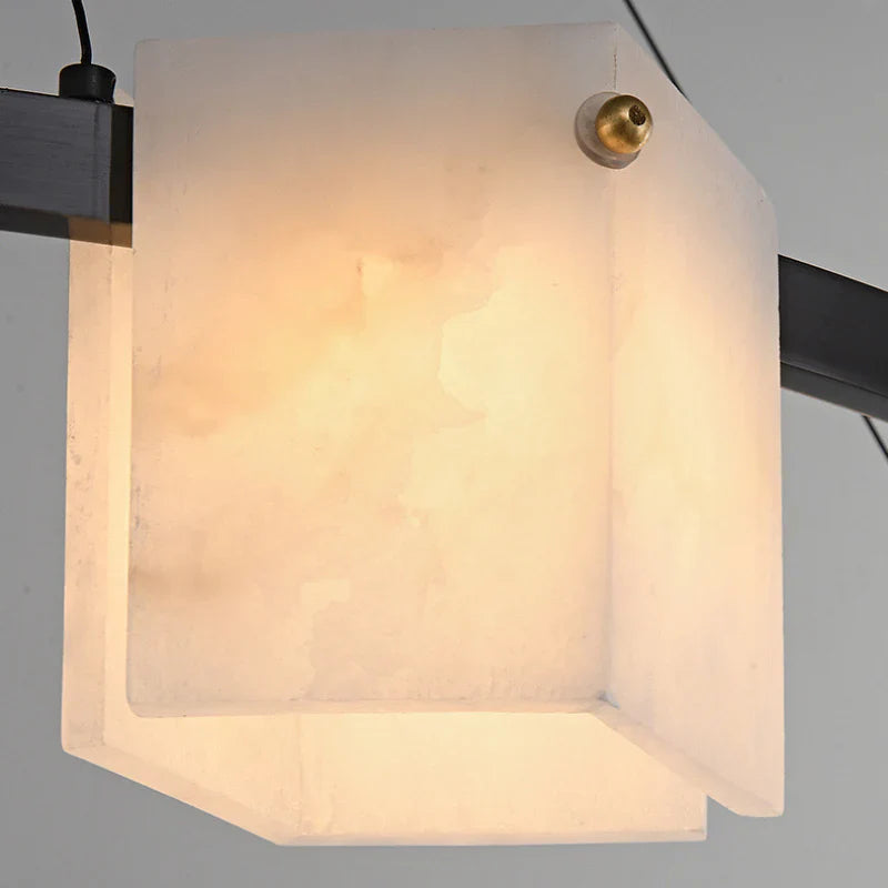 Trinidad Rhombus Alabaster Chandelier