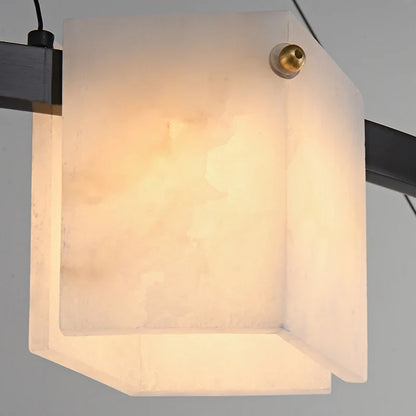 Trinidad Rhombus Alabaster Chandelier