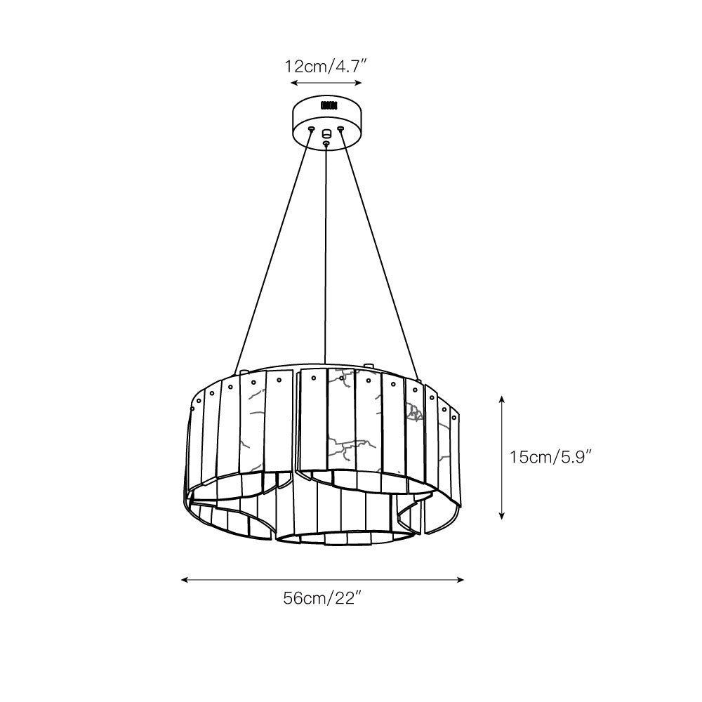 Willamett Alabaster Chandelier