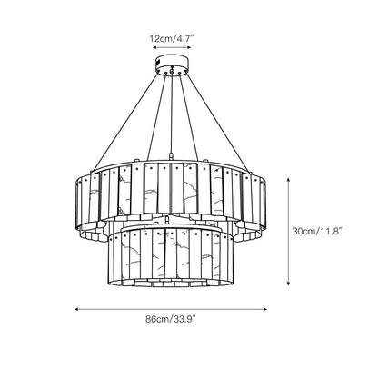 Willamett Alabaster Chandelier