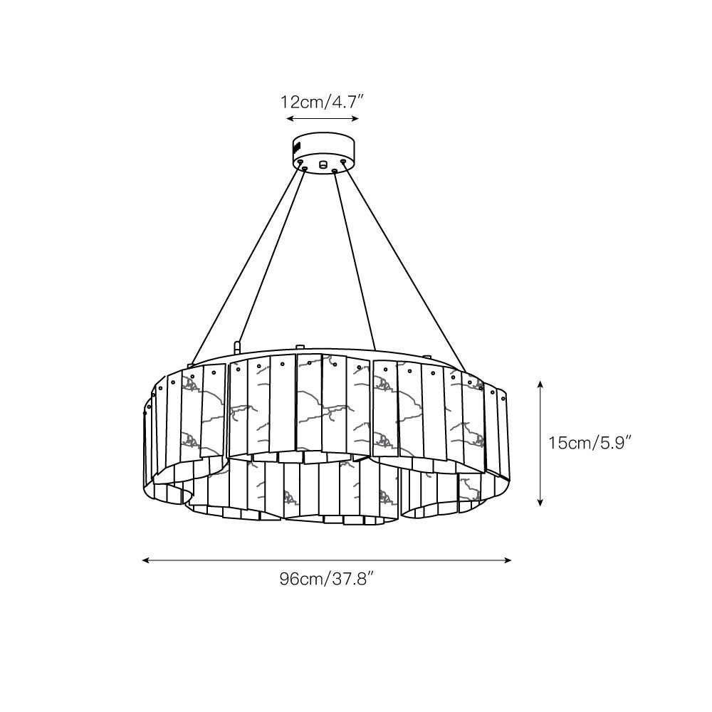 Willamett Alabaster Chandelier