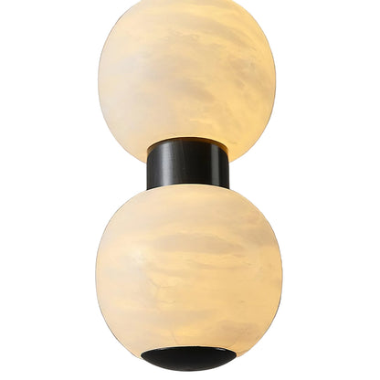 Orbique Alabaster Pendant
